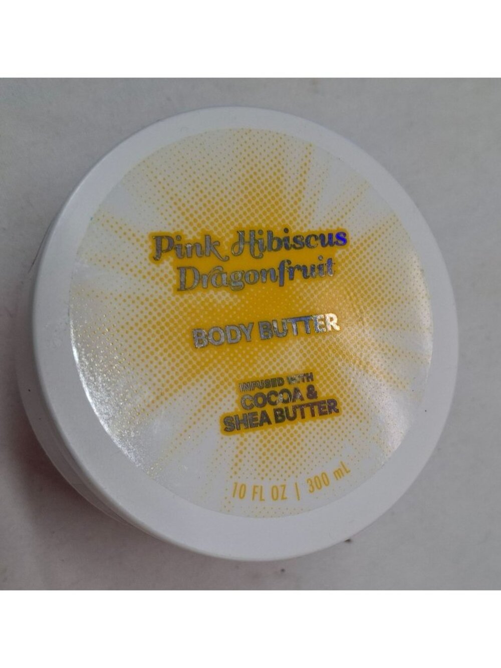 Solar Flare Pink Hibiscus & Dragonfruit Body Butter 10 Oz Infused With Cocoa & S